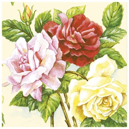 [000038432] Salvete troslojne 33x33cm pk20 Rose garden Herlitz 11095304!!