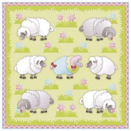 [000038435] Salvete troslojne 33x33cm pk20 Sheep Herlitz 11439981!!