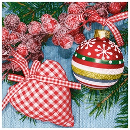 [000038446] Salvete troslojne 33x33cm pk20 Xmas heart Herlitz 40023670!!