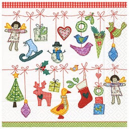[000038447] Salvete troslojne 33x33cm pk20 Xmas toys Herlitz 40023762!!