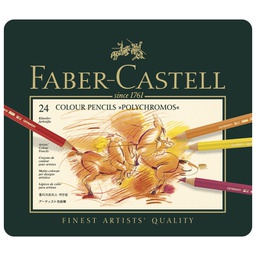 [000002093] Boje drvene  24boje metalna kutija Polychromos Faber-Castell 110024