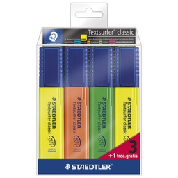 [000038532] Signir 1-5 mm classic pk3+1 gratis Staedtler 364-S WP4P