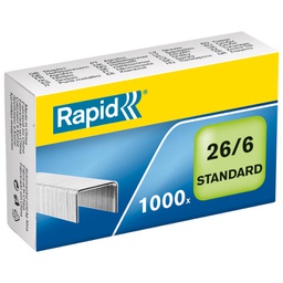 [000038584] Spajalice strojne br.26/6 pk1000 Standard Rapid 24861300