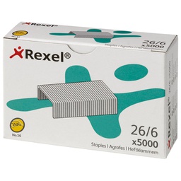 [000038586] Spajalice strojne br.26/6 pk5000 No.56 Rexel 6025