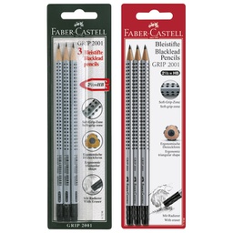 [000002116] Olovka grafitna HB s gumicom Grip 2001 pk3 Faber-Castell 117298 blister