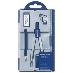 [000038835] Šestar školski 550 60+gumica+grafitna olovka Staedtler 550 60 S1 blister!!