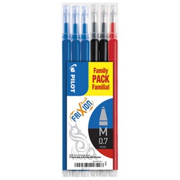 [000039310] Uložak za roler 0,7 mm Frixion piši-briši pk6 Pilot BLS-FR7-S6-1 sortirano!!