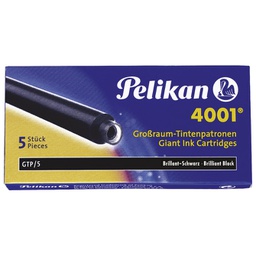 [000039531] Tinta za nalivpero patrone duge pk5 4001 Pelikan 310615 crna