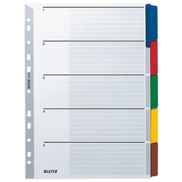 [000039644] Pregrada kartonska A4 kolor  5L Leitz 4320