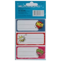 [000040401] Etikete školske 3/1x4 linije i motiv Glogos sortirano blister