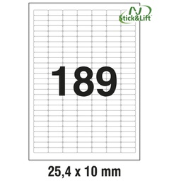 [000002244] Etikete ILK  25,4x10 mm odljepljive pk25L Zweckform L4731REV-25