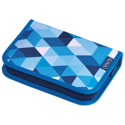 [000040442] Pernica puna 1zip 2preklopa Blue Cubes Herlitz 50021031!!