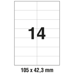 [000002253] Etikete ILK 105x42,3 mm pk100L Zweckform 3653
