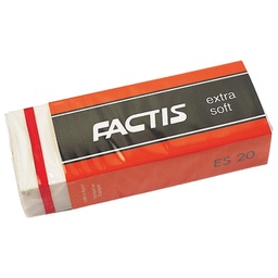 [000040619] Gumica plastična ES20 extra soft Factis bijela-KOMAD