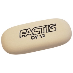 [000040625] Gumica sintetička OV12 oval Factis bijela-KOMAD