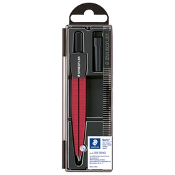 [000040636] Šestar školski Staedtler 550 50 M2 metalik crvena blister!!
