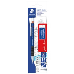 [000040649] Olovka tehnička 0,5mm grip Mars micro+gumica 526 53 Staedtler 775 05SBK blister!!
