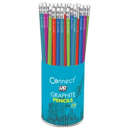 [000040766] Olovka grafitna HB s gumicom u čaši pk72 Connect sortirano