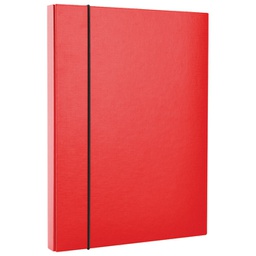 [000040897] Mapa s gumicom hrbat-40 mm A4 Office products 21187511-04 crvena