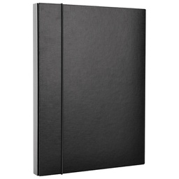 [000040898] Mapa s gumicom hrbat-40 mm A4 Office products 21187511-05 crna