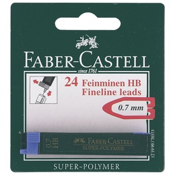[000002308] Mine 0,7 mm HB super polymer pk2 Faber-Castell blister
