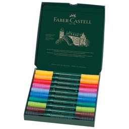 [000041369] Marker obostrani akvarel 10boja Albrecht Dürer Faber-Castell 160310 sortirano