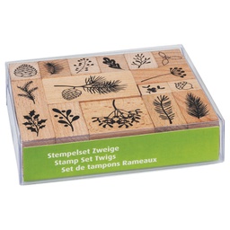 [000041538] Žig s motivom 15 uzoraka drveni novogodišnji Grančice Heyda 20-48886 77