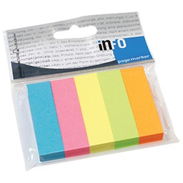 [000041671] Zastavica 15x50 mm 5bojax100L papir Global Notes 5679-39-pk5 sortirano blister