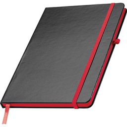 [900005075] Notes A5 crte 80L šamoa s gumicom Cuxhaven crno/crveni
