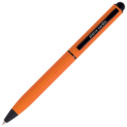 [000041834] Olovka kemijska metalna gumirana+touch pen Celebration Pierre Cardin B0101701IP3 narančasta