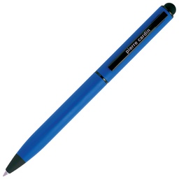 [000041837] Olovka kemijska metalna gumirana+touch pen Celebration Pierre Cardin B0101706IP3 plava