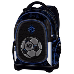 [000041954] Ruksak školski anatomski lagan Football Team Connect crno-plavi