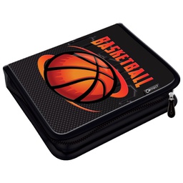 [000041967] Pernica puna 1zip 2preklopa Basketball Team 1A Connect crno-narančasti!!