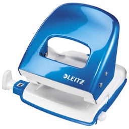 [000002374] Bušač 2 rupe do  30 listova Wow Leitz 50082236 metalik svijetloplavi blister
