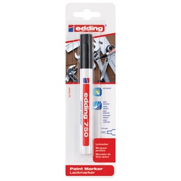 [000042014] Marker permanentni sjajni lakirajući 2-4 mm Edding 750/1 crni blister