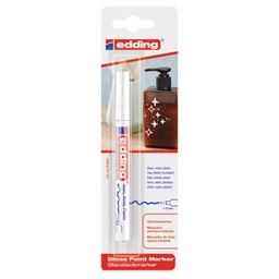 [000042017] Marker permanentni sjajni lakirajući 1-2 mm Edding 751/1 bijeli blister