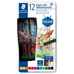 [000042205] Boje drvene  12boja metalna kutija Super Soft Design Journey Staedtler 149C M12 blister