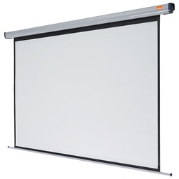 [000042309] Platno projekcijsko električno zidno 192x144cm Nobo 1901972 sivo!!