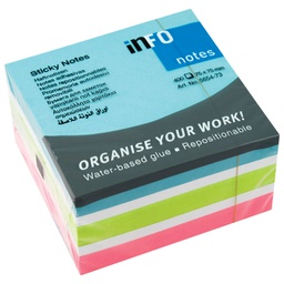 [000042410] Blok samoljepljiv kocka 75x75 mm 400L Global Notes 5654-73 sortirano