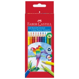 [000042441] Boje drvene  12boja trokutaste Faber-Castell 116512 blister