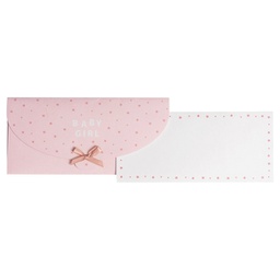 [000042652] Čestitka 11x23cm Baby girl Stewo 6175 25 blister