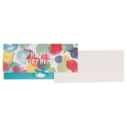 [000042661] Čestitka 11x23cm Happy birthday Stewo 6689 49 blister!!
