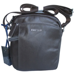 [000042683] Torba kožna unisex (na rame) 19,5x24cm Polo Club Harvey Miller 30327 tamno smeđa!!
