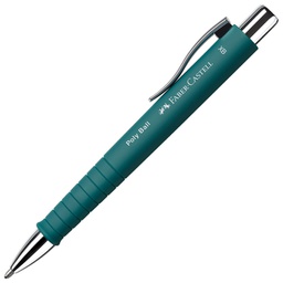 [000042884] Olovka kemijska gumirana Poly Ball XB Faber Castell 241167 smaragdno zelena!!