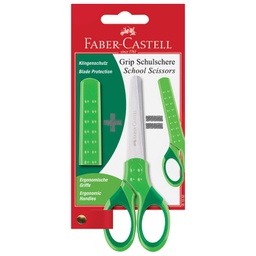 [000042895] Škare školske 13 cm oble sa zaštitom Grip Faber-Castell 1815 sortirano blister