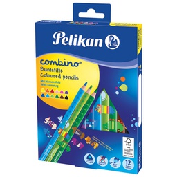 [000042900] Boje drvene  12boja Jumbo Combino Pelikan 811194 blister