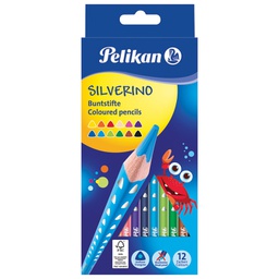 [000042901] Boje drvene  12boja Silverino Pelikan 700634 blister
