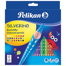 [000042902] Boje drvene  24boje Silverino Pelikan 700665 blister