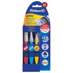 [000042905] Set kistova od sintetičkih vlakana ergonomski pk3 Griffix Pelikan 700726 blister!!