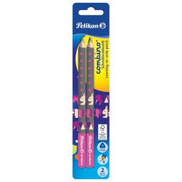 [000042906] Olovka grafitna B Combino pk2 Pelikan 811170 siva/roza blister!!